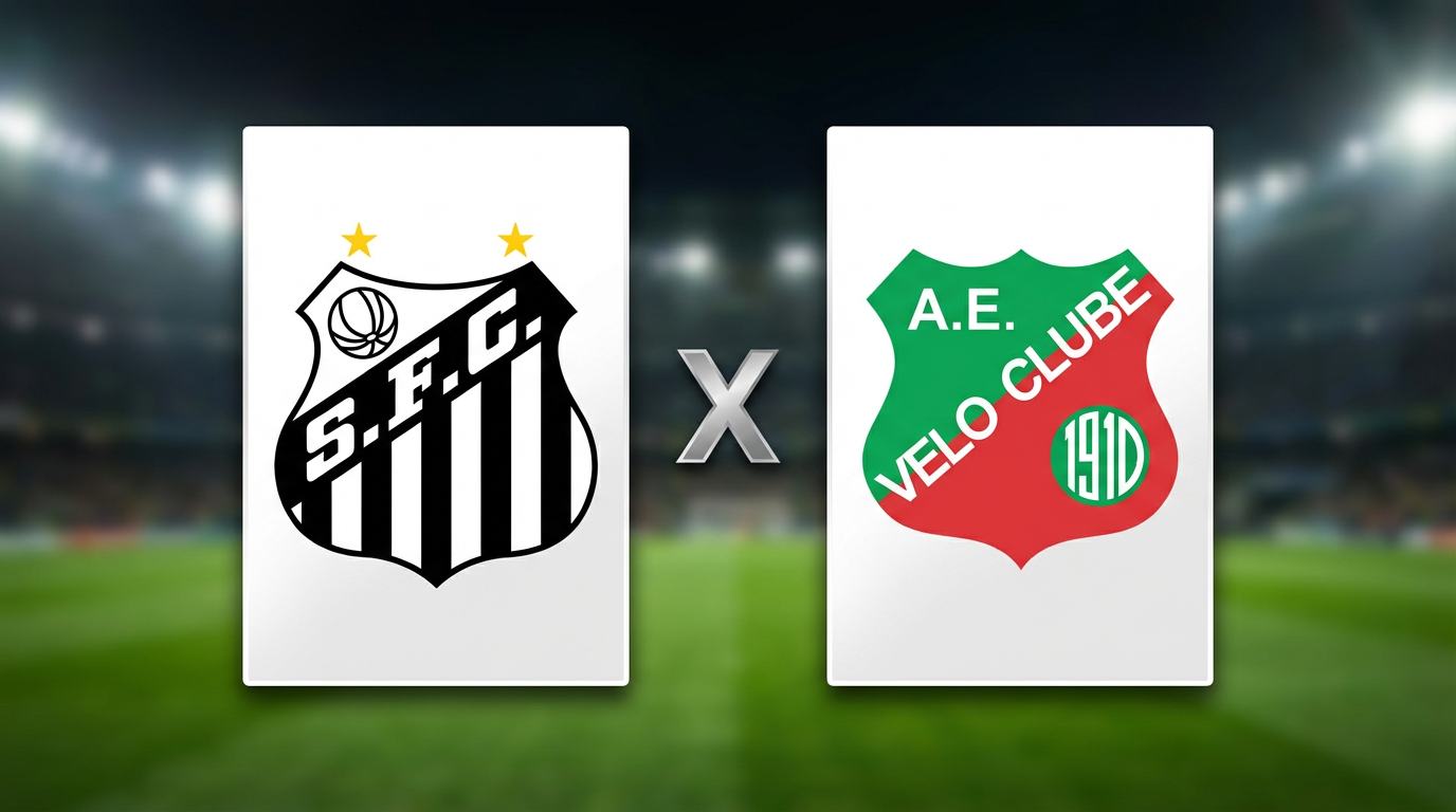 Santos x Velo Clube Palpites 15 02 2026